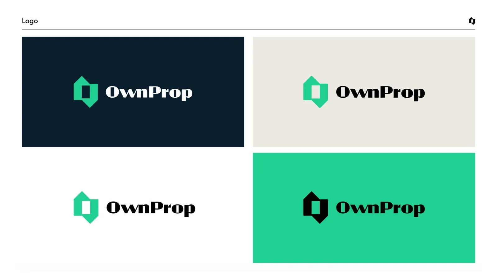 OwnProp logo lockups and color variations