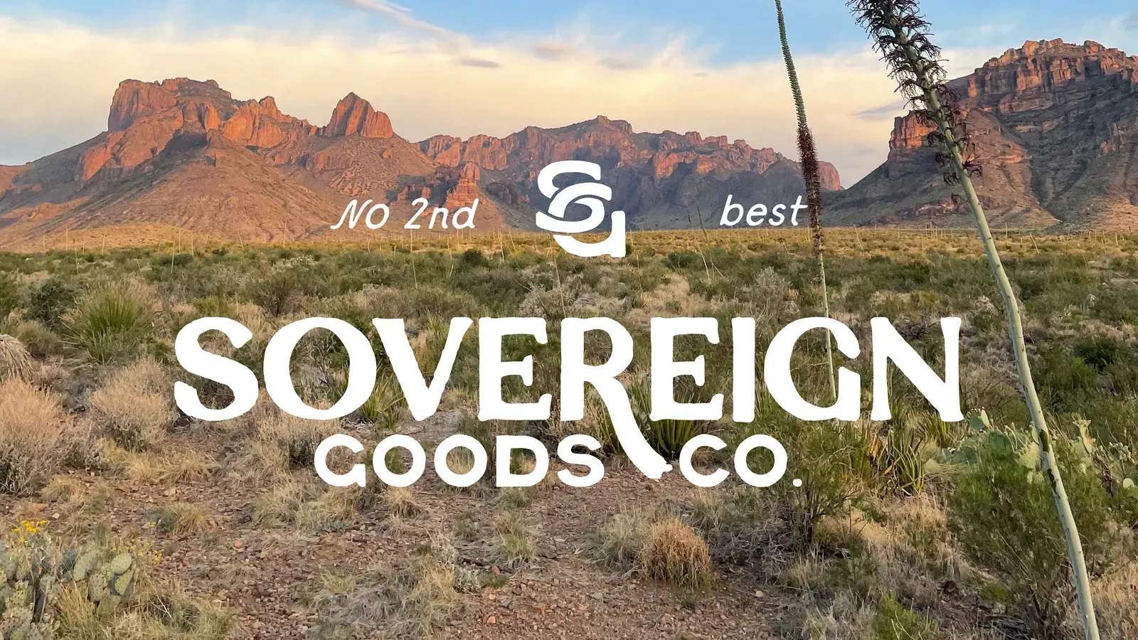 Sovereign Goods Co. wordmark and branding